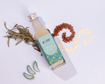 PNKT Natural After Wash Hair Rinse - 100ml bottle with aloe vera and argan oil - Detangling and conditioning formula