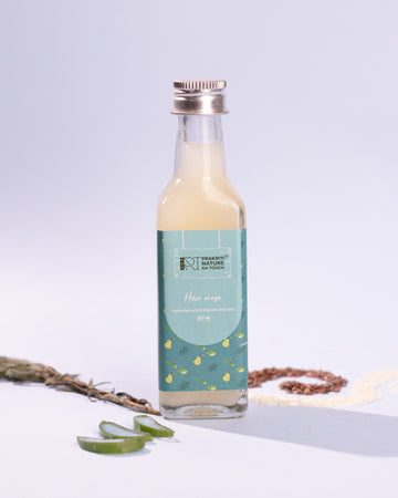 PNKT Natural After Wash Hair Rinse - 100ml bottle with aloe vera and argan oil - Detangling and conditioning formula