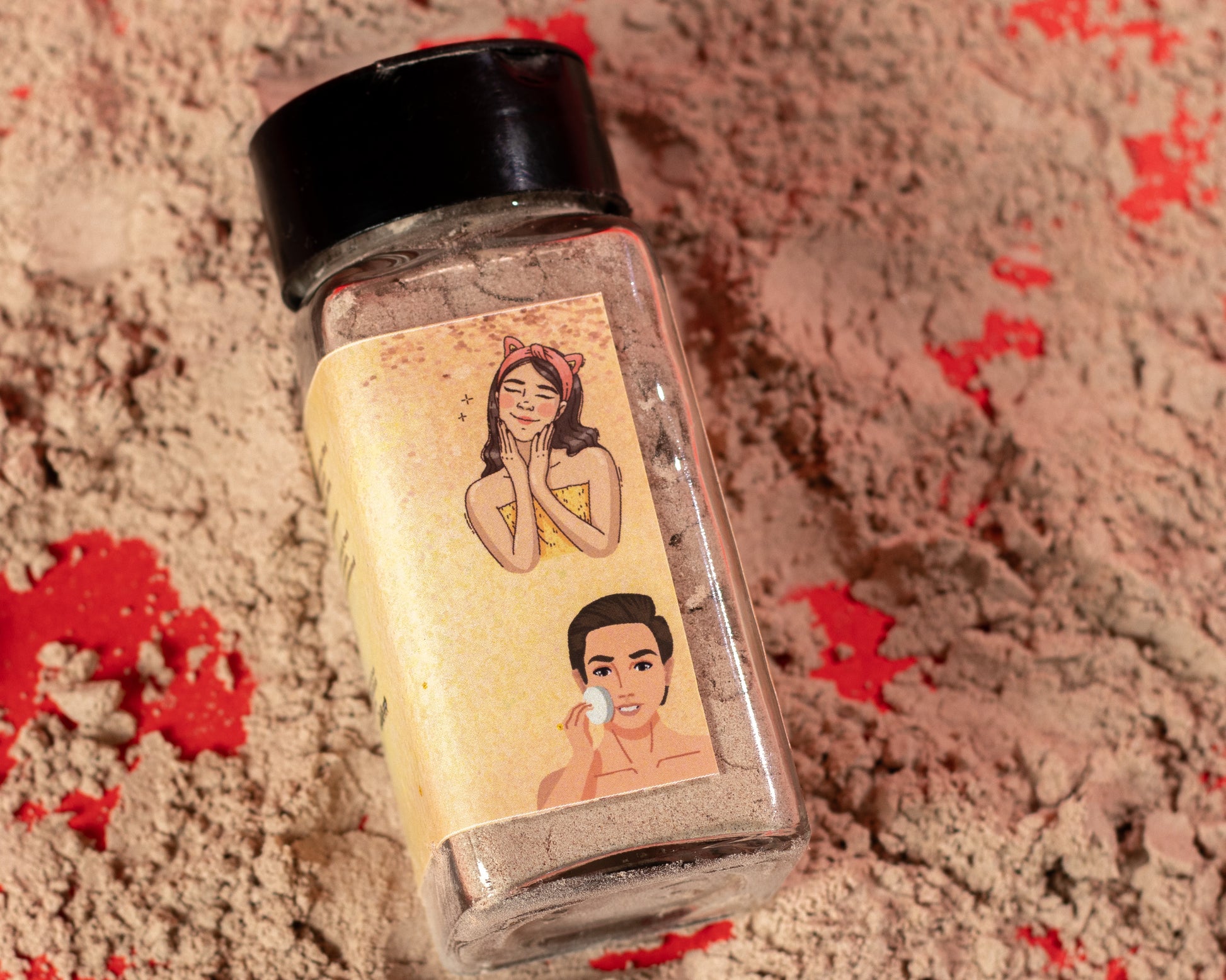 PNKT Natural Dusting Powder - Close-up of fine natural powder texture - Smooth and silky