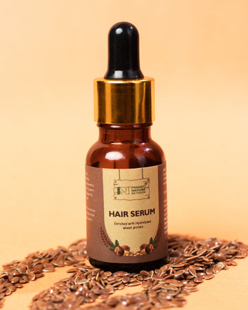 PNKT Natural Hair Serum - Product bottle showing 15ml size - Ultra-hydrating and frizz-free formula