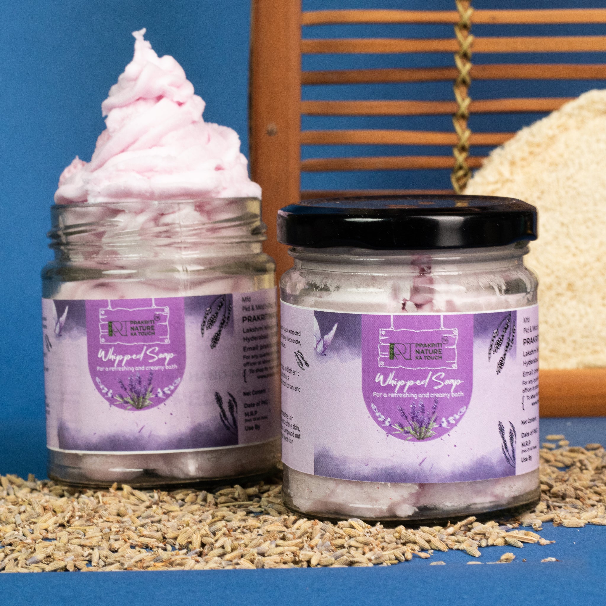 PNKT Natural Whipped Soap - Close-up of smooth lavender-scented foam texture - Luxurious spa-like lather