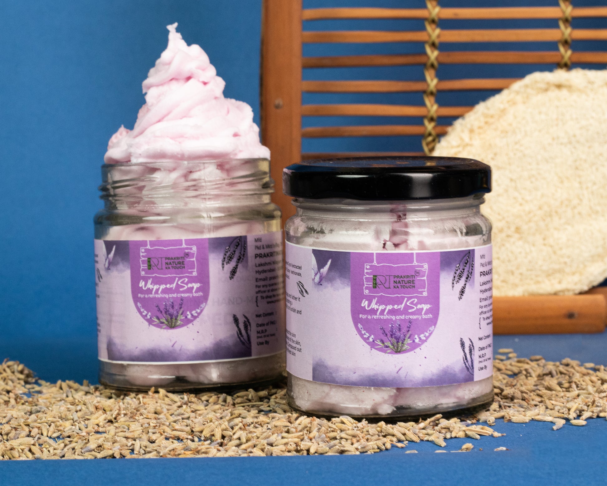 PNKT Natural Whipped Soap - Close-up of smooth lavender-scented foam texture - Luxurious spa-like lather